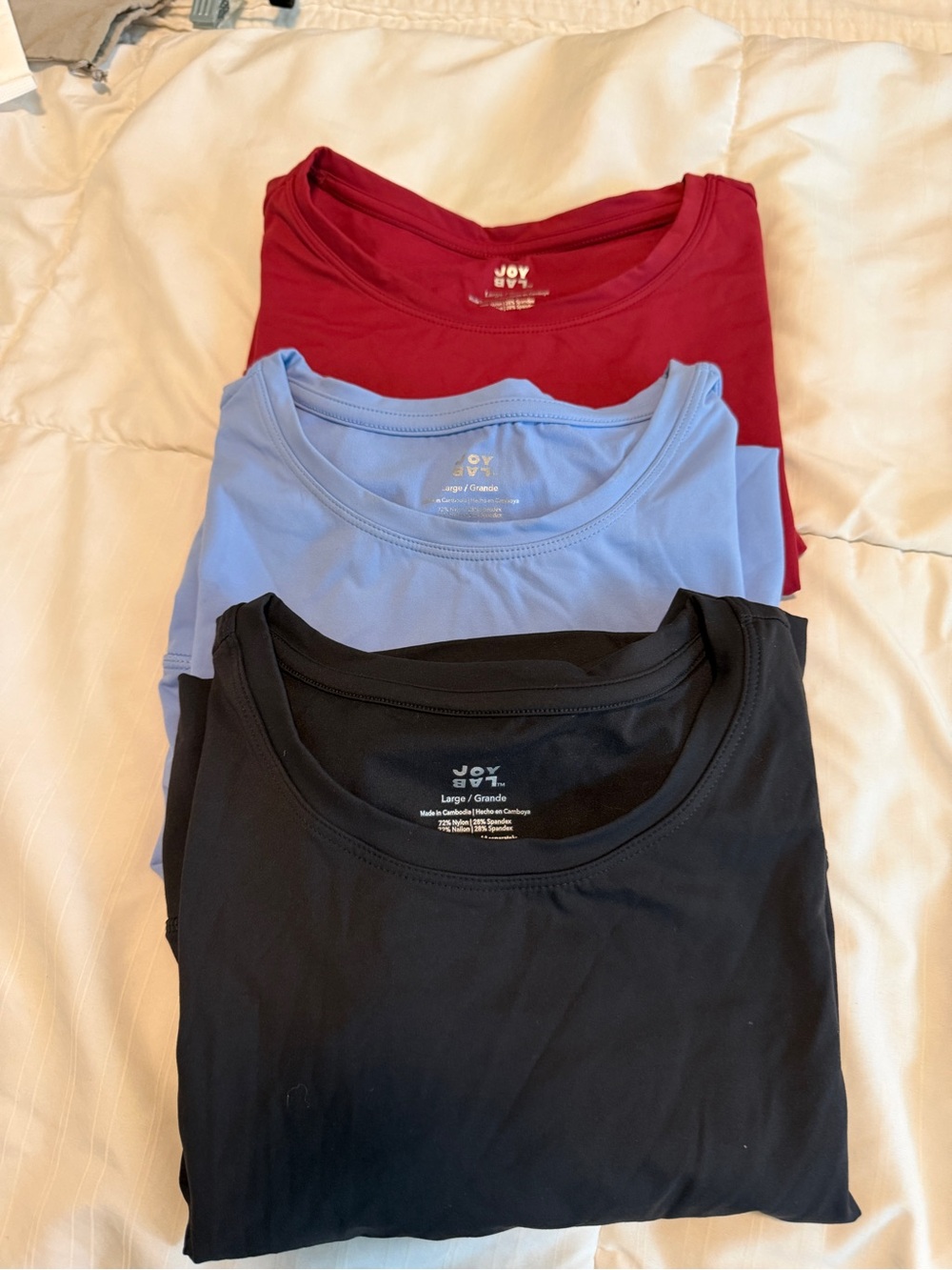 JoyLab Light Blue Crew Neck Tee